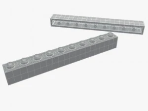 pe&ccedil;as de lego 1x3 1x16 Modelo 3D