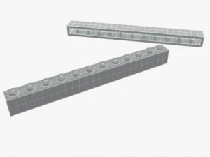 pe&ccedil;as de lego 1x3 1x16 Modelo 3D