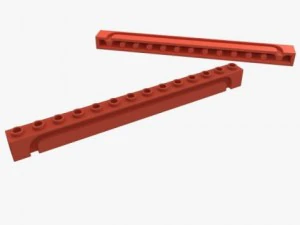 pe&ccedil;as de lego 1x3 1x16 Modelo 3D