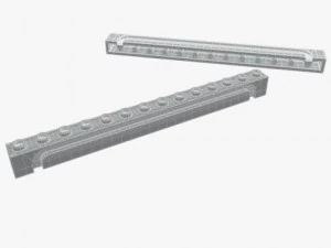 pe&ccedil;as de lego 1x3 1x16 Modelo 3D