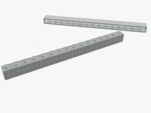 pe&ccedil;as de lego 1x3 1x16 Modelo 3D