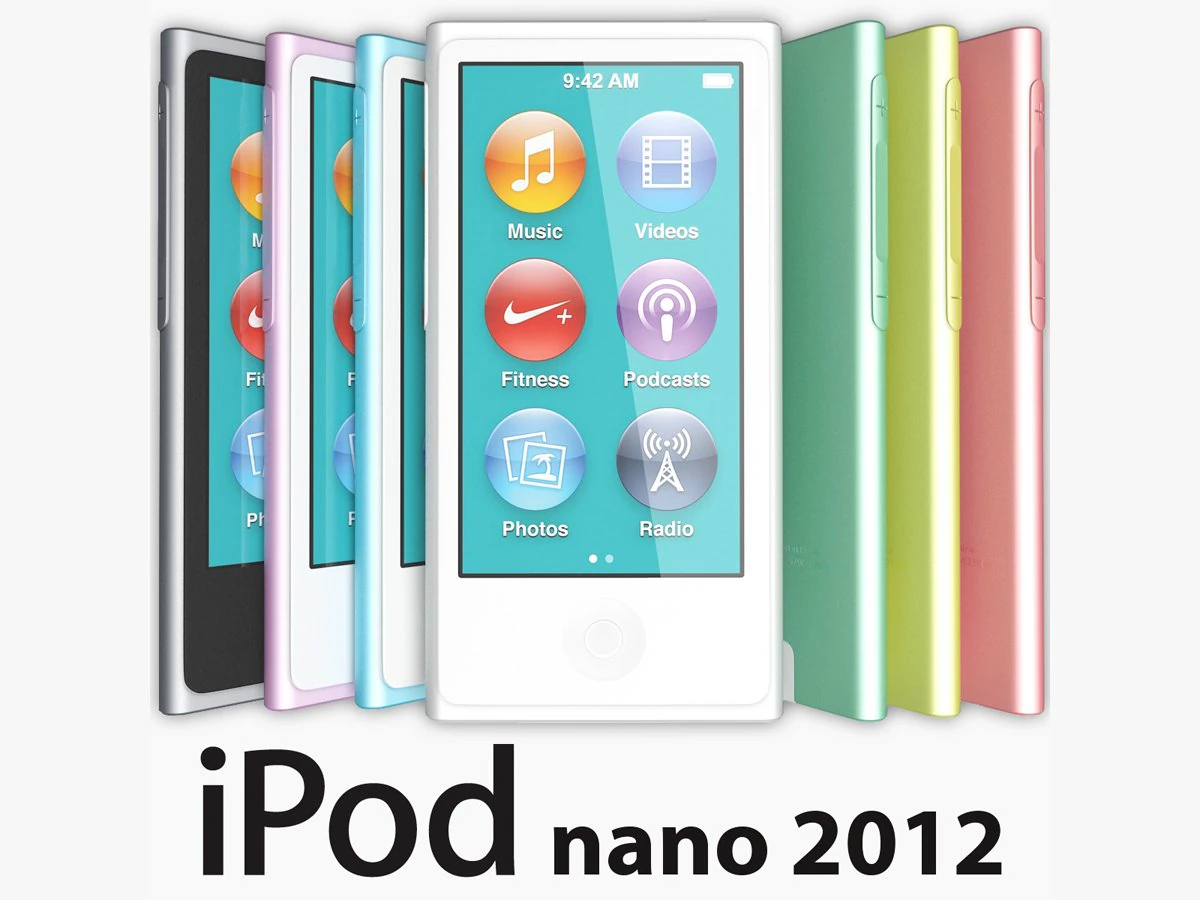 apple ipod nano 2012 3D Model .c4d .max .obj .3ds .fbx .stl .blend 