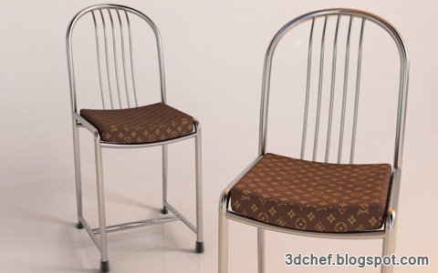dining chair 3D Модель .c4d .max .obj .3ds .fbx .stl .blend 