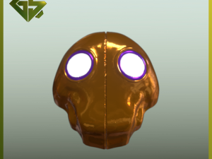 The Legendary Character Blitzcranks Mask from the Massive Robot Game A Captivating Piece of the Ga Modelo de Impressão 3D