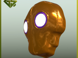 The Legendary Character Blitzcranks Mask from the Massive Robot Game A Captivating Piece of the Ga Modelo de Impressão 3D
