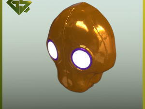 The Legendary Character Blitzcranks Mask from the Massive Robot Game A Captivating Piece of the Ga Modelo de Impressão 3D