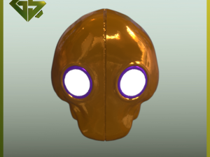 The Legendary Character Blitzcranks Mask from the Massive Robot Game A Captivating Piece of the Ga Modelo de Impressão 3D