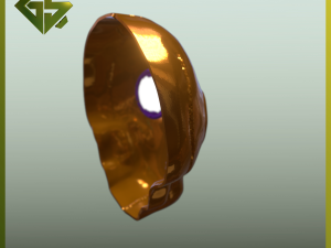 The Legendary Character Blitzcranks Mask from the Massive Robot Game A Captivating Piece of the Ga Modelo de Impressão 3D
