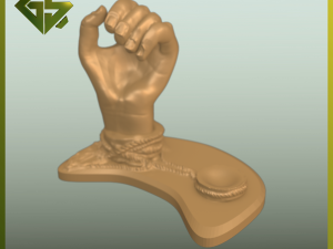 Restricted Freedom Art Piece Bound by Shackles Modello di stampa 3D