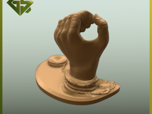 Restricted Freedom Art Piece Bound by Shackles Modello di stampa 3D