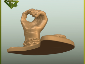 Restricted Freedom Art Piece Bound by Shackles Modello di stampa 3D