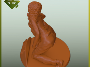 Heartwarming Connection Girl and Dog Modelo de Impressão 3D
