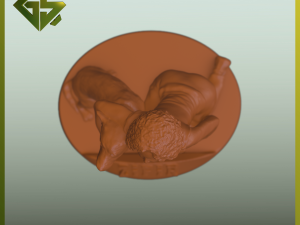 Heartwarming Connection Girl and Dog Modelo de Impressão 3D
