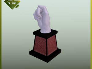 Wheat Pedestal Held in Hand Model Cetak 3D