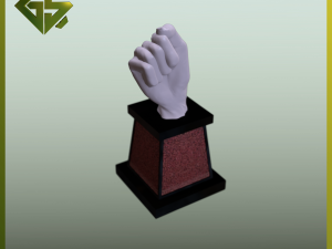Wheat Pedestal Held in Hand Model Cetak 3D