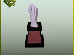 Wheat Pedestal Held in Hand 3D Print Model