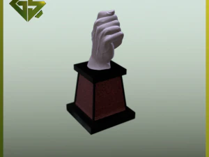 Wheat Pedestal Held in Hand 3D Print Model