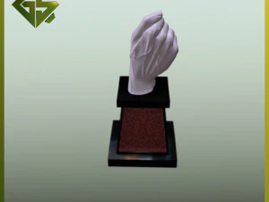 Wheat Pedestal Held in Hand 3D Print Model