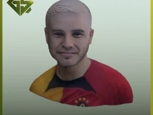 Bust of the Famous Footballer Mauro Icardi 3D Print Model