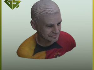 Bust of the Famous Footballer Mauro Icardi 3D प्रिंट मॉडल