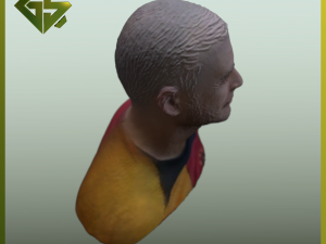 Bust of the Famous Footballer Mauro Icardi 3D प्रिंट मॉडल