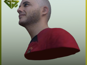 Bust of the Famous Footballer Mauro Icardi 3D प्रिंट मॉडल