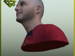 Bust of the Famous Footballer Mauro Icardi 3D Print Model