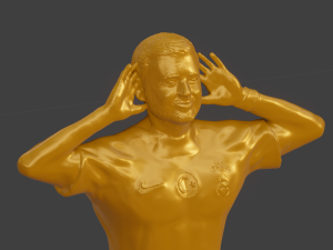 Life-Size Sculpture of Mauro Icardi in His Iconic Pose A Unique Artwork Reflecting the Spirit of D 3D 打印模型