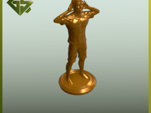 Life-Size Sculpture of Mauro Icardi in His Iconic Pose A Unique Artwork Reflecting the Spirit of D 3D 打印模型