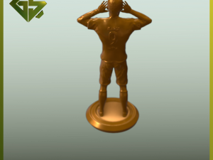 Life-Size Sculpture of Mauro Icardi in His Iconic Pose A Unique Artwork Reflecting the Spirit of D 3D 打印模型