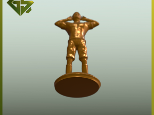 Life-Size Sculpture of Mauro Icardi in His Iconic Pose A Unique Artwork Reflecting the Spirit of D 3D 打印模型