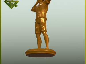 Life-Size Sculpture of Mauro Icardi in His Iconic Pose A Unique Artwork Reflecting the Spirit of D 3D 打印模型