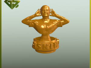 Mauro Icardi Bust with Elegant Askin Olayim Inscription 3D Принт Модель