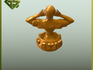 Mauro Icardi Bust with Elegant Askin Olayim Inscription 3Dプリントモデル