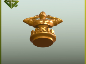Mauro Icardi Bust with Elegant Askin Olayim Inscription 3Dプリントモデル