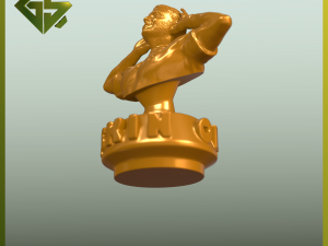 Mauro Icardi Bust with Elegant Askin Olayim Inscription 3Dプリントモデル