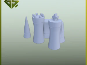 Современный шахматный набор 3D Принт Модель