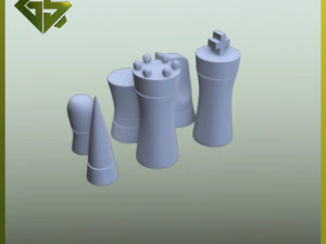 Современный шахматный набор 3D Принт Модель