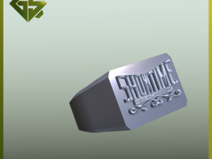 3D Logo-Engraved Ring Designs 3D 프린트 모델