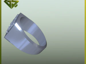 3D Logo-Engraved Ring Designs 3D Print Model