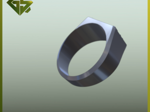 3D Logo-Engraved Ring Designs 3D 프린트 모델