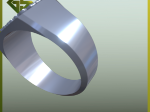 3D Logo-Engraved Ring Designs 3D 프린트 모델