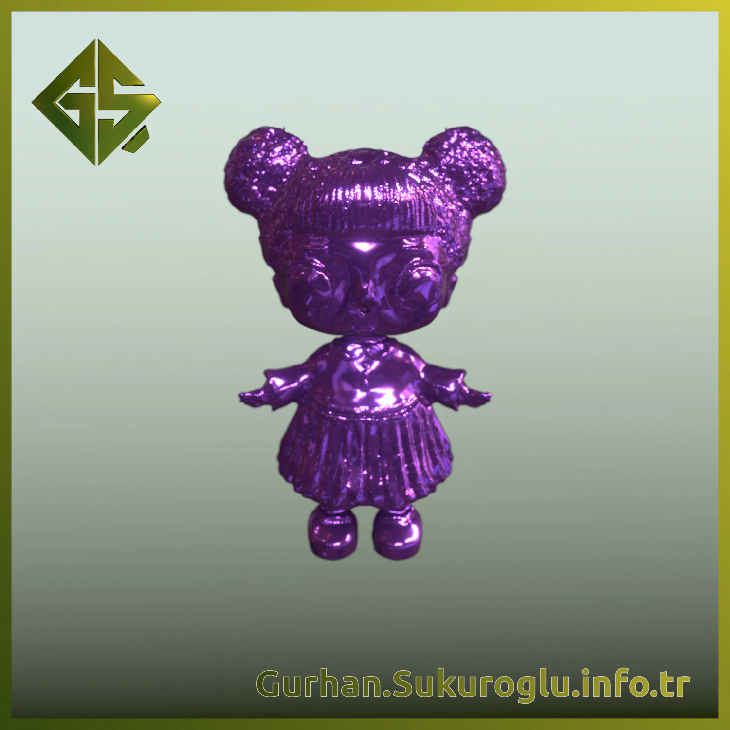 3D LOL Doll Toy Model 3D Print Model .c4d .max .obj .3ds .fbx .stl .blend 