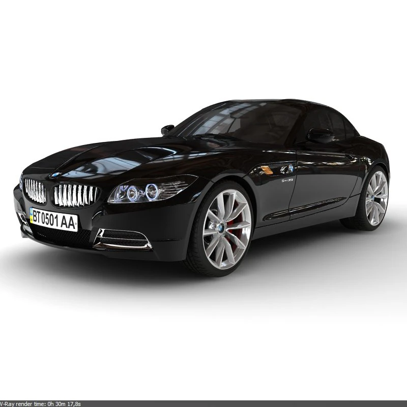 bmw z4 3D Model .c4d .max .obj .3ds .fbx .stl .blend 