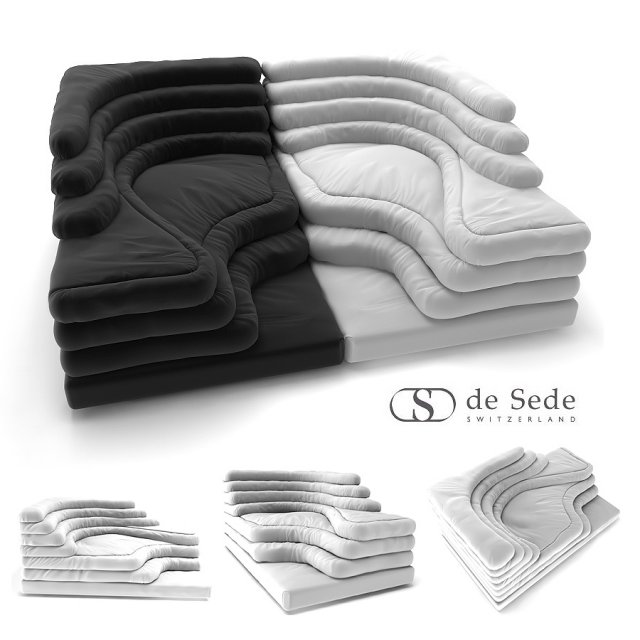 sofa de sede 3D-Modell .c4d .max .obj .3ds .fbx .stl .blend 