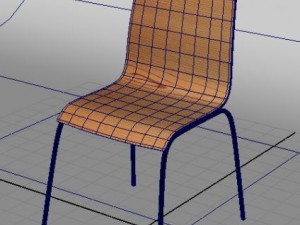 tierra bent wood chair 3D Modell