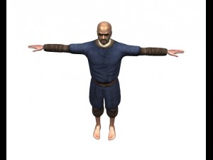 medieval citzen 3D Model