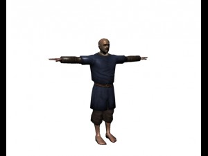 medieval citzen Modelo 3D