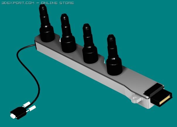 ignition module 3D Model .c4d .max .obj .3ds .fbx .stl .blend 