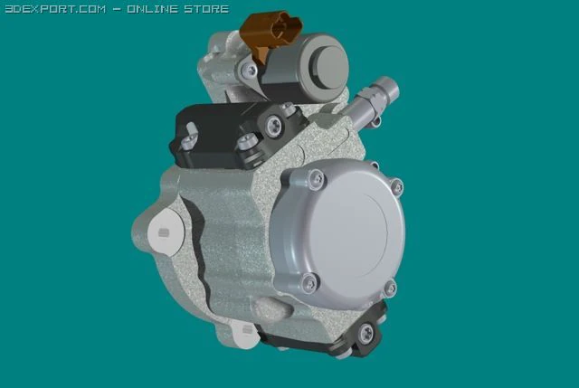 bomba de combust&iacute;vel de alta press&atilde;o Modelo 3D .c4d .max .obj .3ds .fbx .stl .blend 